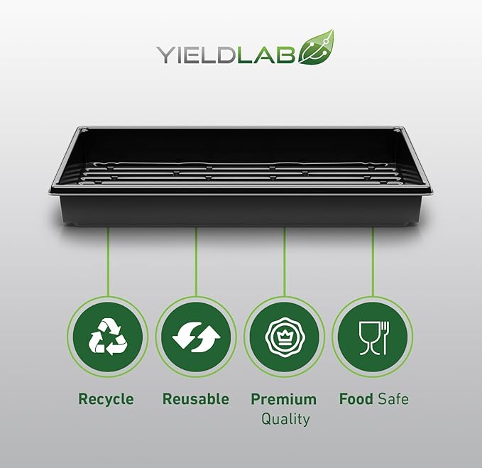 10x20 Inch Black Plastic 10 Pack Plant Propagation Tray – Growing Trays - Image 8