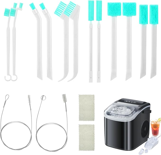 16 Pcs Ice Maker Machine Cleaning Brush Set Tools by YONHTUTU