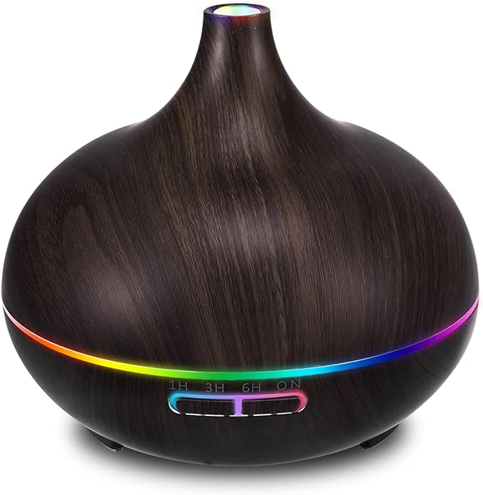 550ML Black Aroma diffusers for Essential Oils, Large Office Essential Oils by HealthyLifeStyle