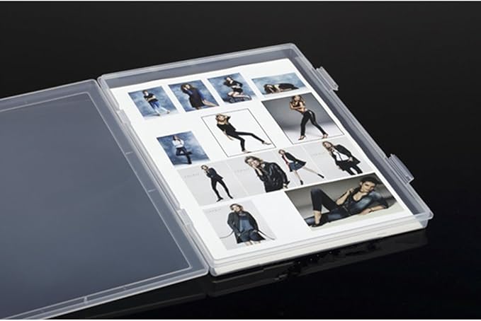 Co-link Portable A4 File Box Transparent Plastic Box Office Supplies Holder - Image 6
