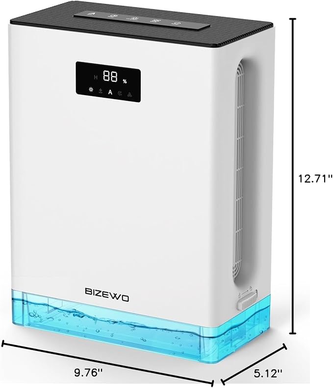 BIZEWO Dehumidifier for Home, Queit Dehumidifiers for Bathroom, RV - Image 9