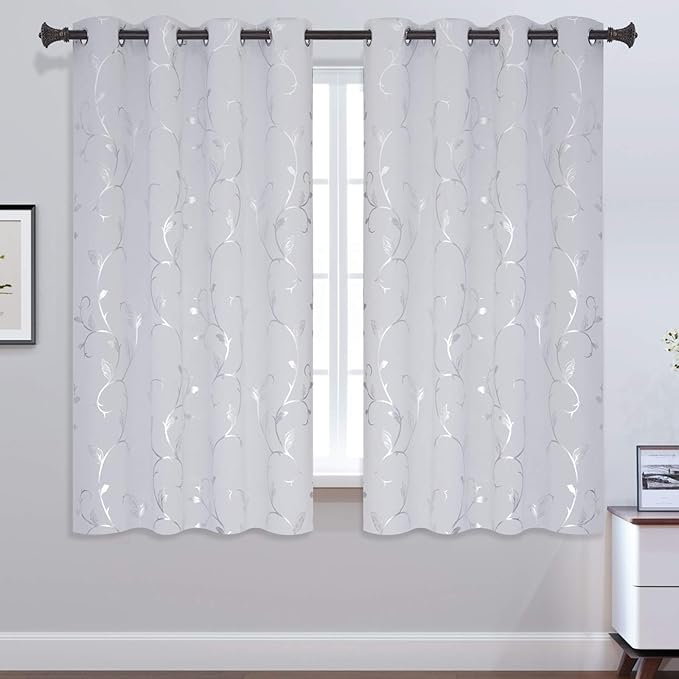 BUHUA Blackout Curtains 63 Inch Length 2 Panels Thermal Insulated Window - Image 2