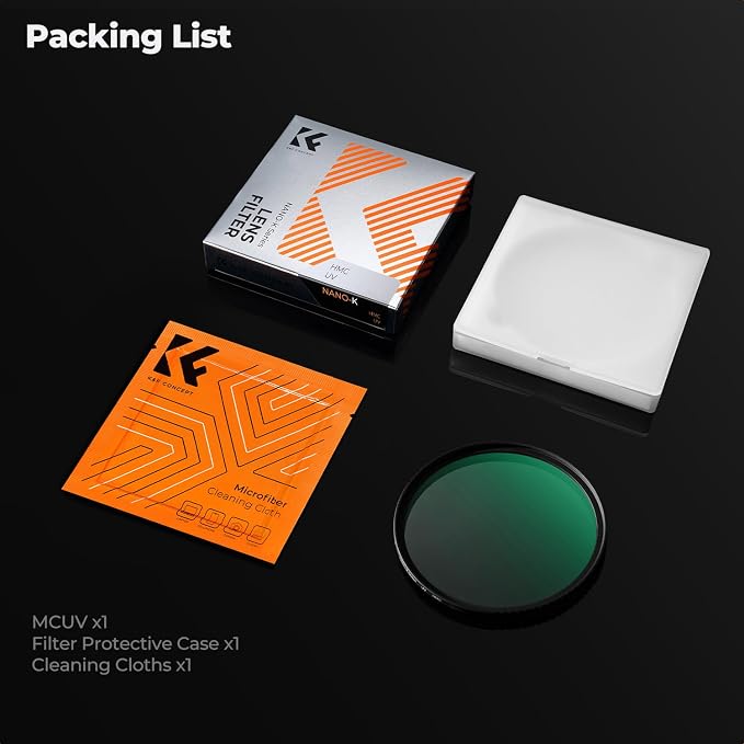 K&F CONCEPT 40.5mm MCUV Lens Protection Filter Ultra Slim 18 Multi-Coating | - Image 8