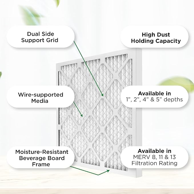 Mann+Hummel 14x25x1 MERV 11 Pleated HVAC AC Furnace Air Filters. Quantity 4. - Image 5