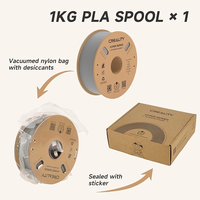 Official CREALITY Hyper PLA Filament 1.75mm, High Speed PLA 30-600mm/s 3D - Image 7