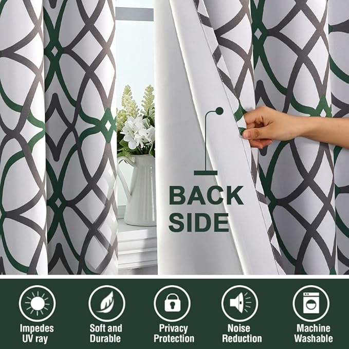 H.VERSAILTEX Blackout Curtains 63 inch Length 2 Panels Set Thermal Curtains & - Image 4