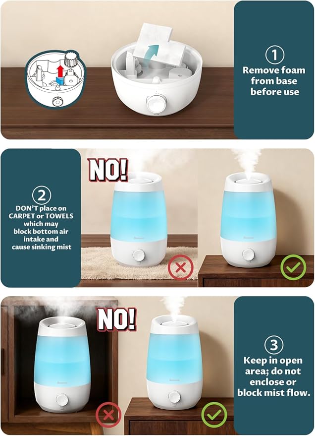 BREEZOME 2.5L Top Fill Humidifiers - Image 5