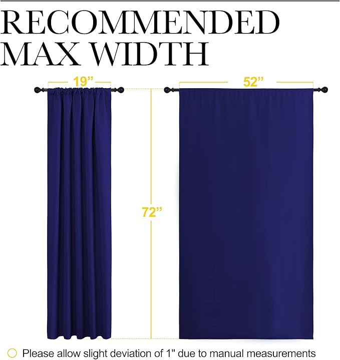 NICETOWN Bedroom Curtains Blackout Draperies - Image 7