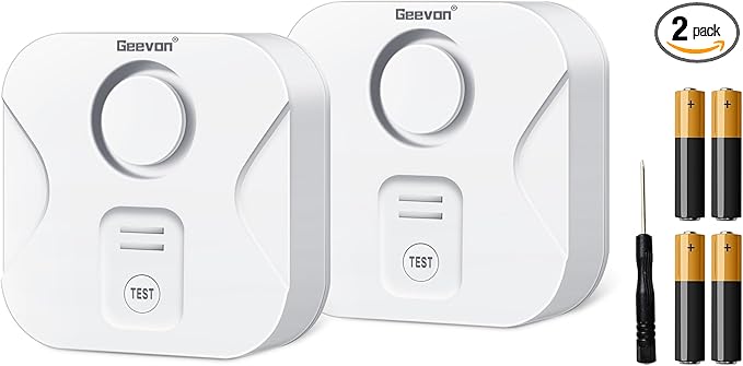 Geevon 2 Pack Water Leak Detectors by GEEVON