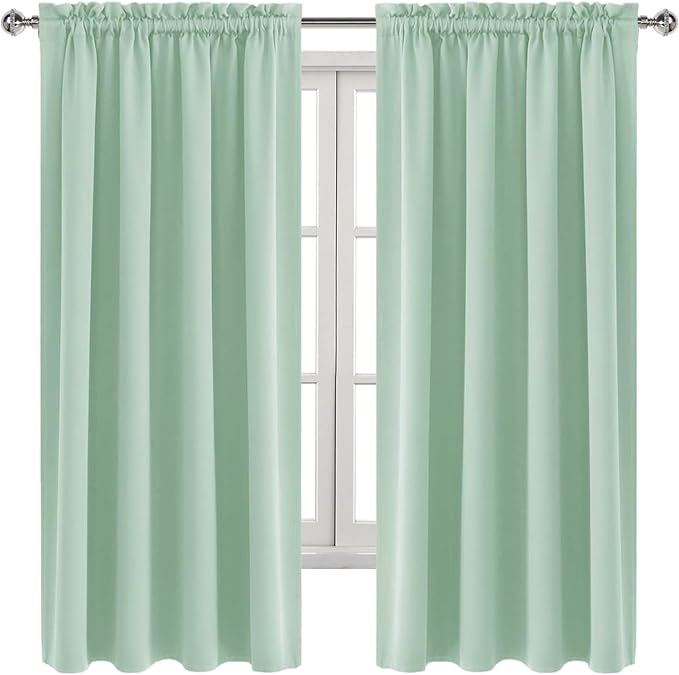 DWCN Blackout Curtains Room Darkening Thermal Insulated Bedroom Curtains Window - Image 9