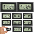Mini Thermometer Hygrometer, Large Number Fahrenheit LCD Display Digital by Rojuna