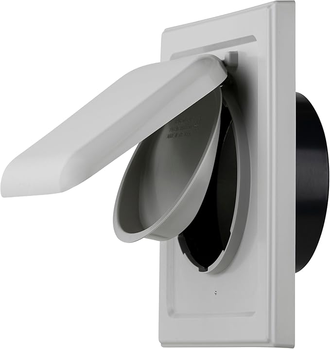 NO-PEST VENT, Exclusive Dual Door Dryer Vent Cover Outdoor 4 inch by No-PestVent