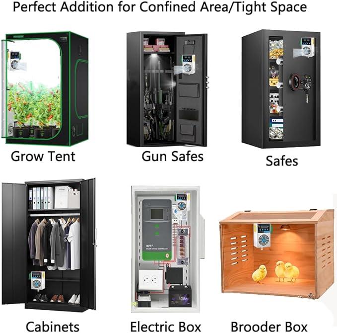 Auto Small Dehumidifier for Grow Tent/Electric Box/Storage Cabinet/Closet/Safes - Image 2