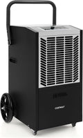 COSTWAY 163 Pints Commercial Dehumidifier, 4500 Sq.Ft Crawl Space Dehumidifier by COSTWAY