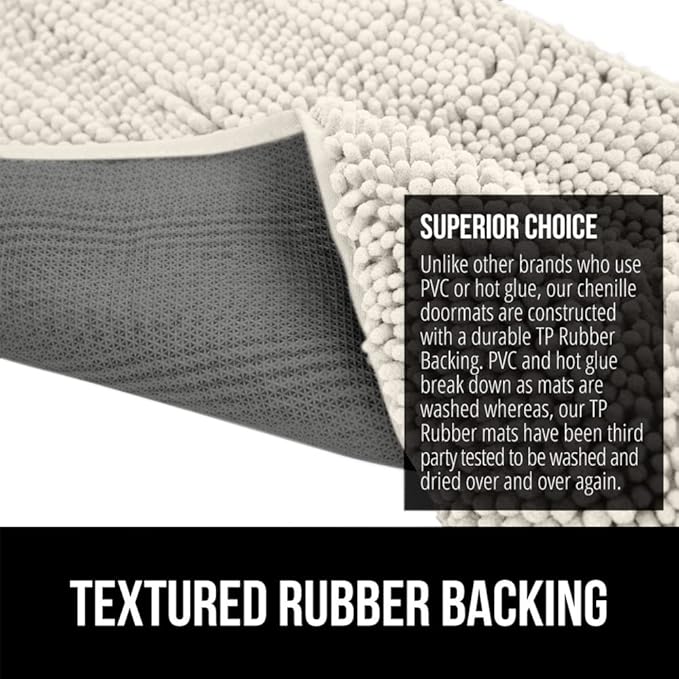 GORILLA GRIP SOAKSTOPPER Dog Door Mat, 48x30 Machine Washable Rug Absorbent - Image 5