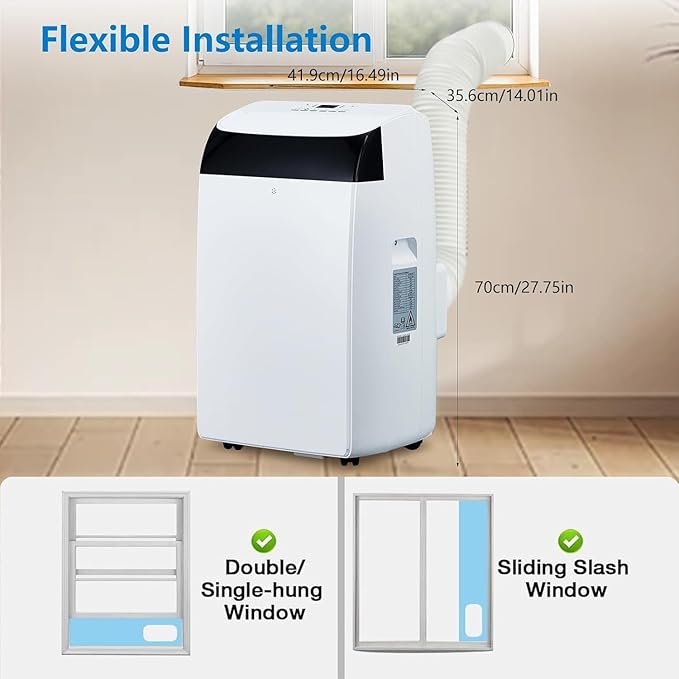 14, 000 BTU Portable Air Conditioner Cools up to 750 Sq.Ft, 3-in-1 Quiet - Image 6