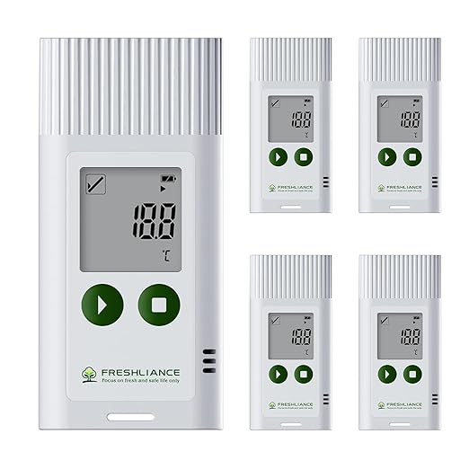 Freshliance USB Temperature Humidity Data Logger, Reuseable Temperature by FRESHLIANCE