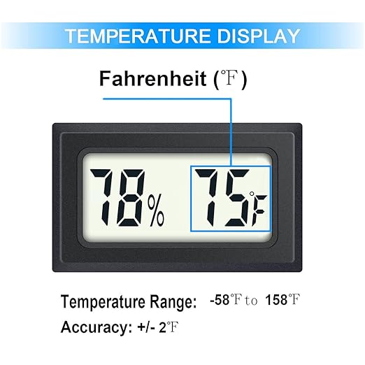 4 Pack Mini Digital Hygrometer Thermometer Gauge, Indoor Outdoor Temperature - Image 3