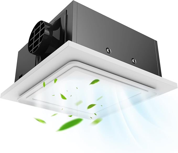 Upgrade 12" Ultra Quiet Bathroom Exhaust Fan by BreatheDeeperLiveCleaner