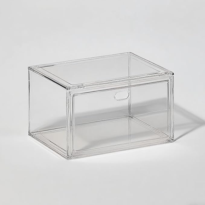 Extra Large Clear Acrylic Shoe Boxes by Unknown