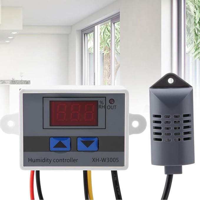 Digital Humidity Controller, 12V 24V 220V Humidistat Switch Sensor, LCD - Image 6