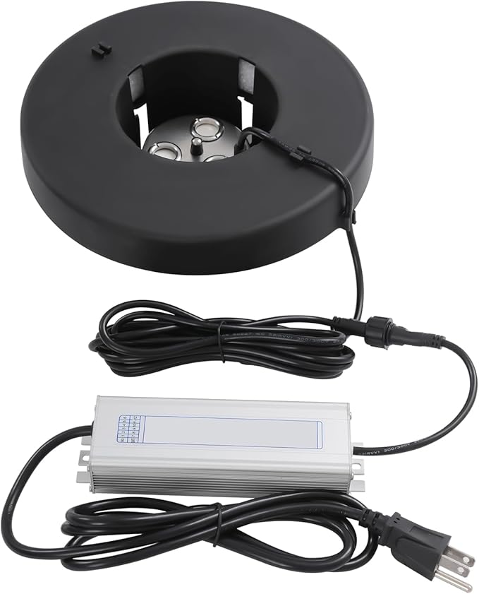 3-Head Ultrasonic Mist Maker Fogger - 900ml/H Humidifier Machine by Synaiolma