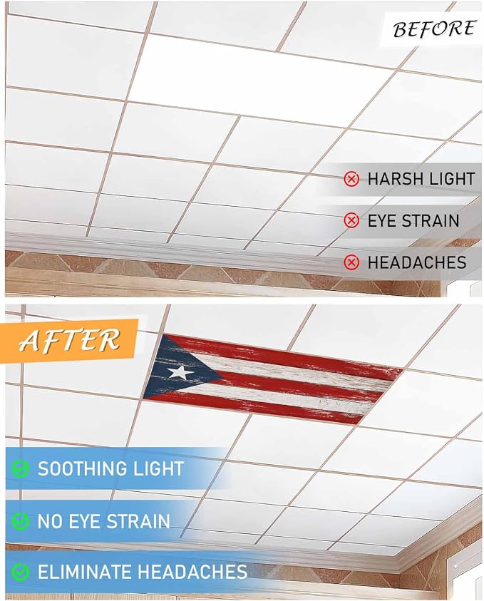 4PCS Fluorescent Light Covers Lampshade Ceiling Lights - Image 6
