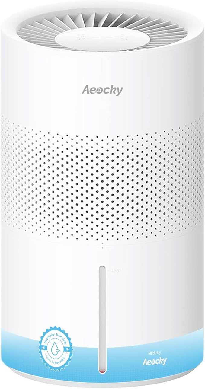 Evaporative Humidifier for Baby, Aeocky 4.5L Humidifiers for Bedroom, Large Room by AeockyDirect