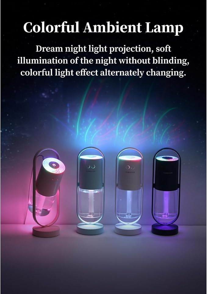 Portable Mini Humidifier, Compact 360° Rotating Cool Mist Air Humidifier - Image 4