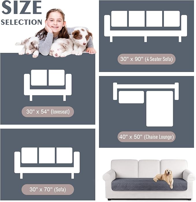 TAOCOCO 100% Waterproof Couch Cushion Cover Reversible Sofa Seat Cover - Image 6