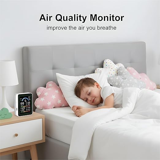 Air Quality Monitor Indoor, 10 in 1 Portable Smartair Quality Tester - Image 6