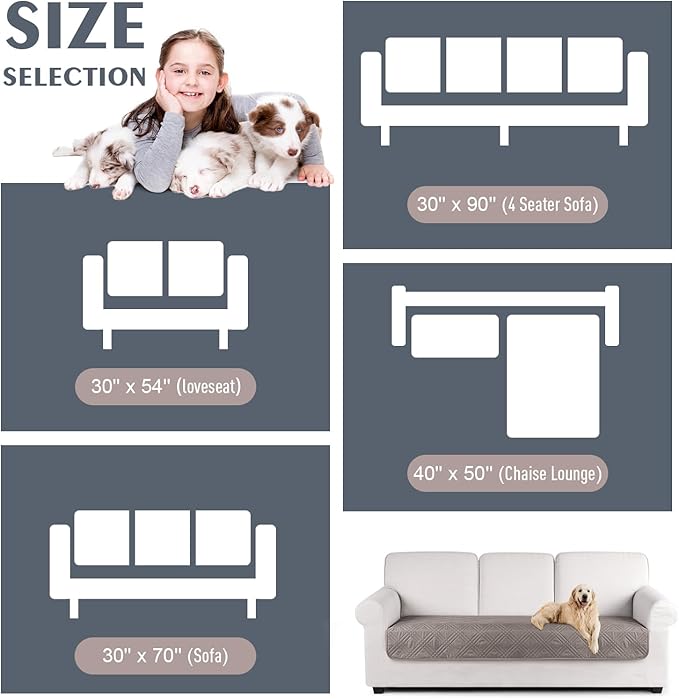 TAOCOCO 100% Waterproof Sofa Cushion Cover Reversible Couch Seat Cover - Image 6