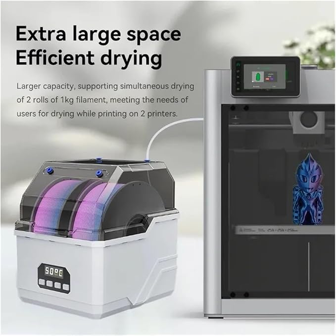 Compatible with KINGROON 3D Filament Dry Box 2 Rolls Fila Dryer All Arround - Image 3