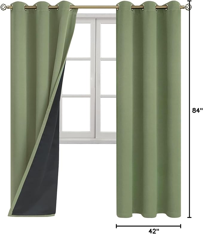 BGment Thermal Insulated 100% Blackout Curtains - Image 9