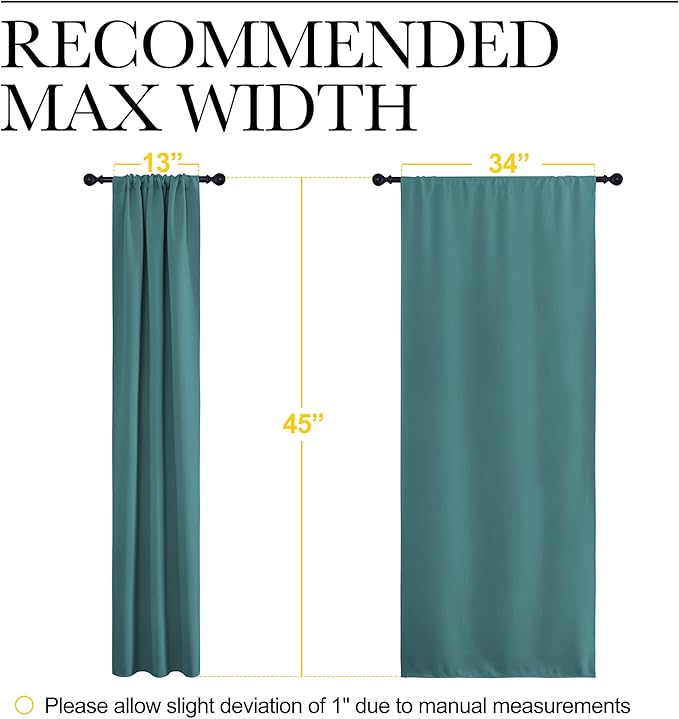 NICETOWN Kitchen Curtains, Privacy & Light Block Out Window Curtains & Drapes - Image 7
