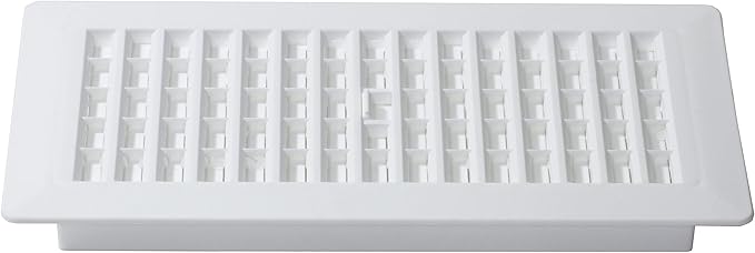 Decor Grates PL410-WH 4-Inch by 10-Inch Plastic Floor Register - Image 2