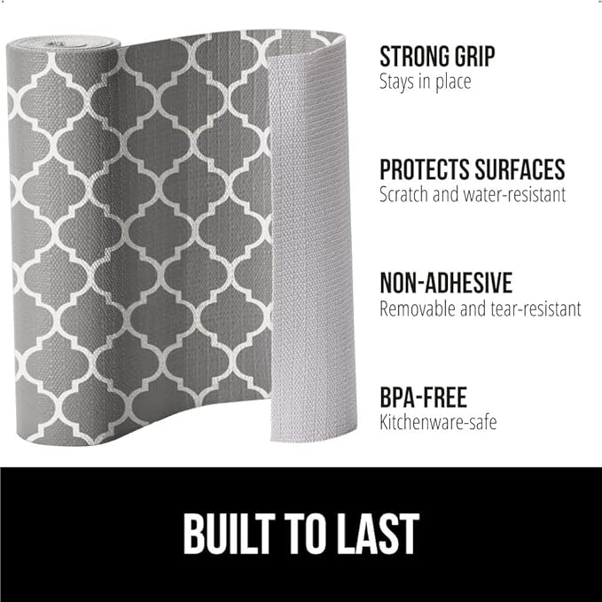 GORILLA GRIP DripGuard Shelf Liner, Non-Adhesive Drawer and Kitchen Cabinet - Image 2