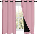 NICETOWN Crystal Pink 100% Blackout Curtains 2 Panels by NICETOWN