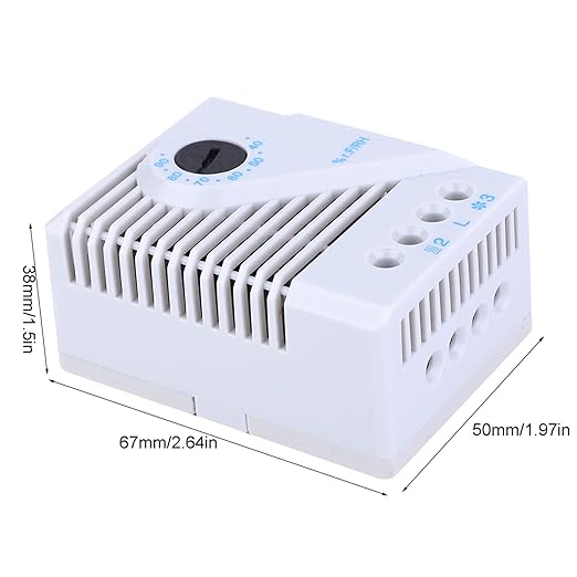 Mechanical Humidity Controller, 2-3 Pole Terminal, 12‑250V Input, Back Rail - Image 8