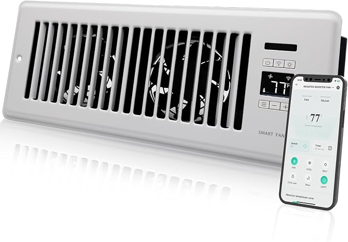 Super Quiet Register Booster Fan by Howeall