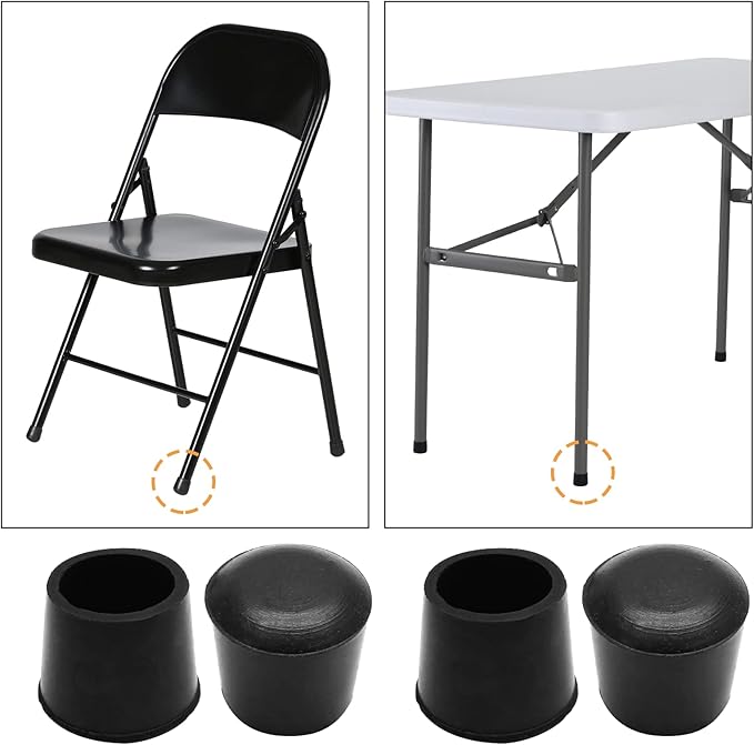 Piutouyar Round PVC Rubber Furniture Covers, 22mm / 7/8 Inches Table Chair Leg - Image 7