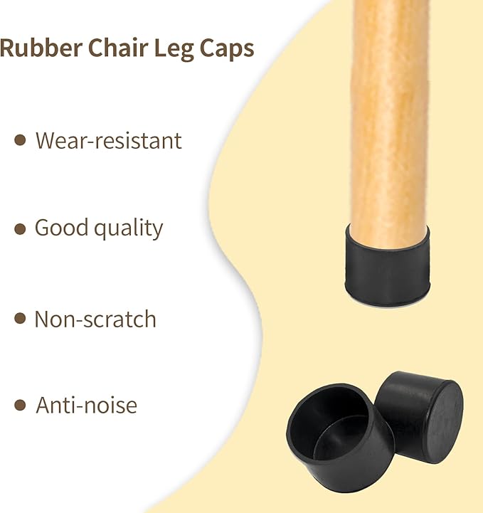 Flyshop 1-1/2", 38 mm, Patio Round Chair Leg Caps, Furniture Table Feet Covers - Image 6
