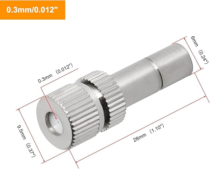 20pcs Brass Mister Nozzles, 6mm Misting Nozzles - Image 2