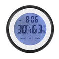 Digital Thermometer Hygrometer Clock, Temperature Humidity Monitor Alarm Clock by LAEINA