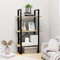 Industrial 4-Tier Storage Shelf 41.3" H Sonoma Oak Engineered Wood & Matte by Unknown