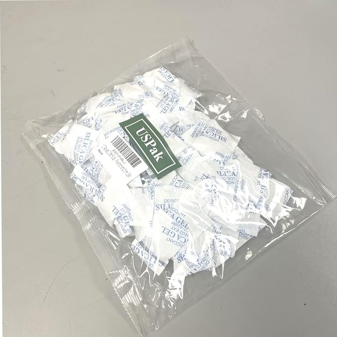USPak Deisscant Packs 2 Gram 100 Packets Silica Gel Drying Agent Moisture - Image 3