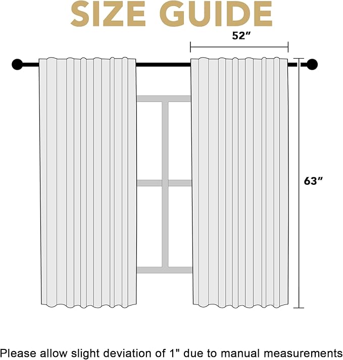 H.VERSAILTEX Blackout Curtains Thermal Insulated Window Treatment Panels Room - Image 7