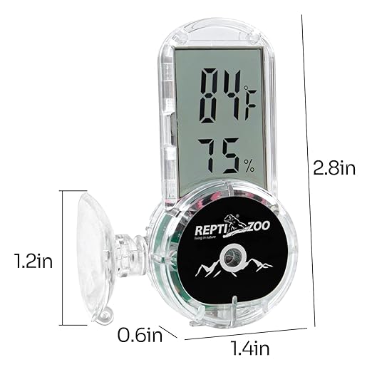 REPTI ZOO Upgraded Reptile Terrarium Thermometer Hygrometer, Digital Pet - Image 4