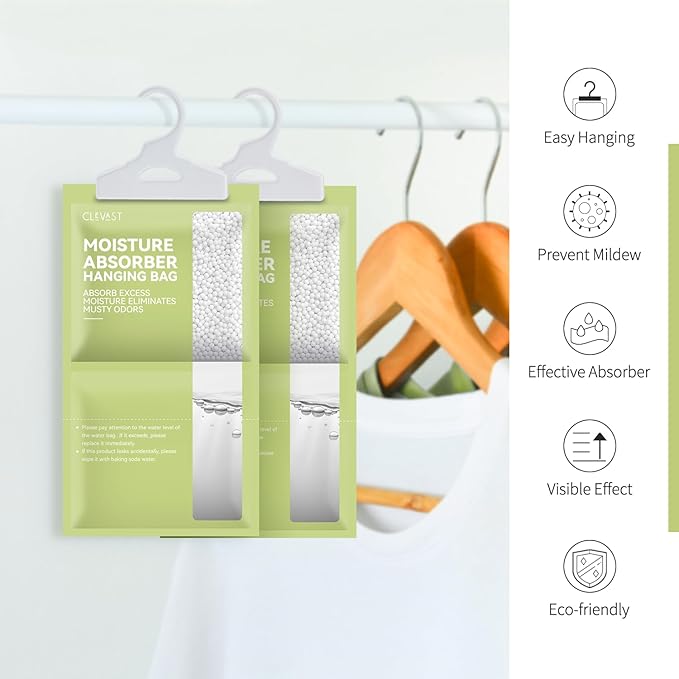 CLEVAST Moisture Absorbers Packets 10 Pack, Dehumidifier Bags - Image 6