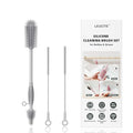 Silicone Cleaning Brush Kit, Water Bottle and Straw Cleaner Brush Set by Leucite